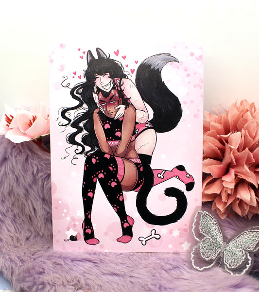 Tomar And Ginzin Furry Apparel A6 Print - The Nightingale Dragon Series