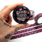 Pink Rose Foil Paw Print Washi Tape (1.5cm x 10m)