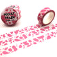 Pink Strawberry Milk Cow Print Washi Tape (1.5cm x 10m)