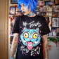 Kpop Demon Hunters Derpy Tiger No Thoughts Head Empty Black T-shirt (S-4XL)