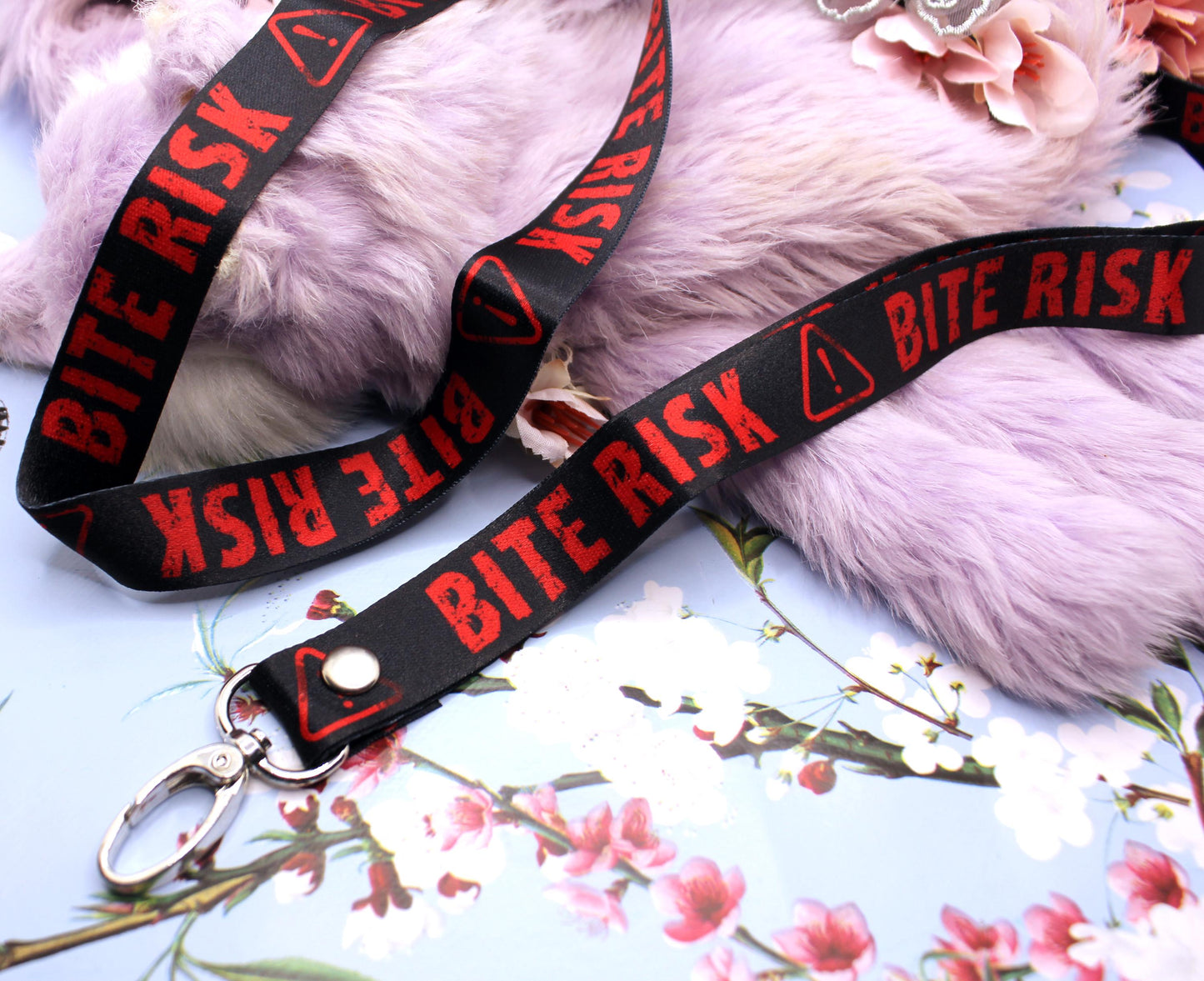 Bite Risk Black and Red 90cm Lanyard