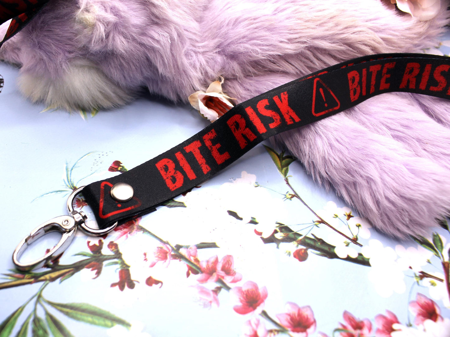 Bite Risk Black and Red 90cm Lanyard