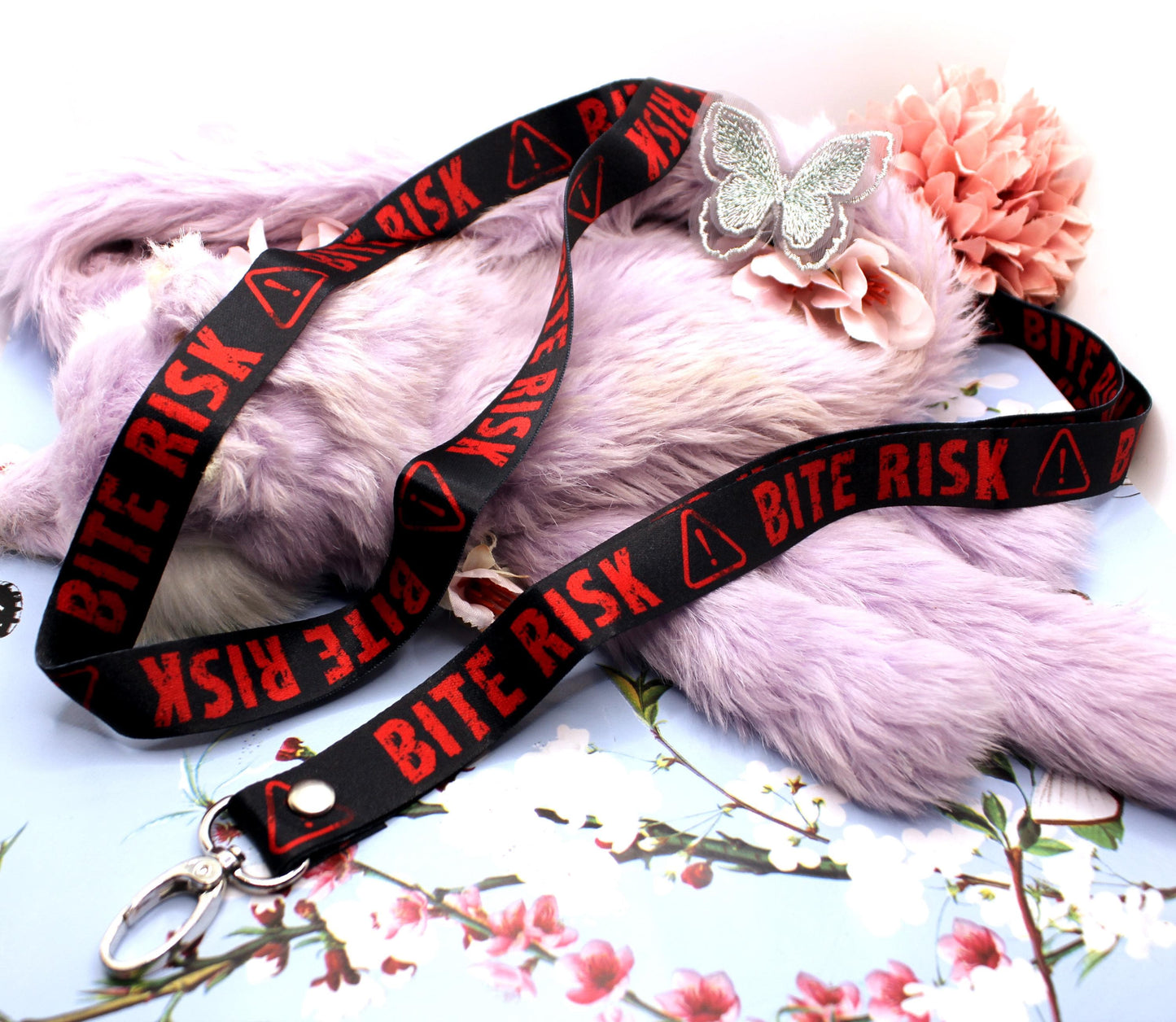 Bite Risk Black and Red 90cm Lanyard
