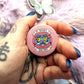 No Thoughts Head Empty Derpy Tiger Circular Badge (38mm) - Kpop Demon Hunters