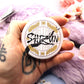 Erha Shizun Large Circular Badge (58mm) - Danmei Inspired Husky and his White Cat Shizun Rou Bao Bu Chi Rou Meatbun Doesn't Eat Meat