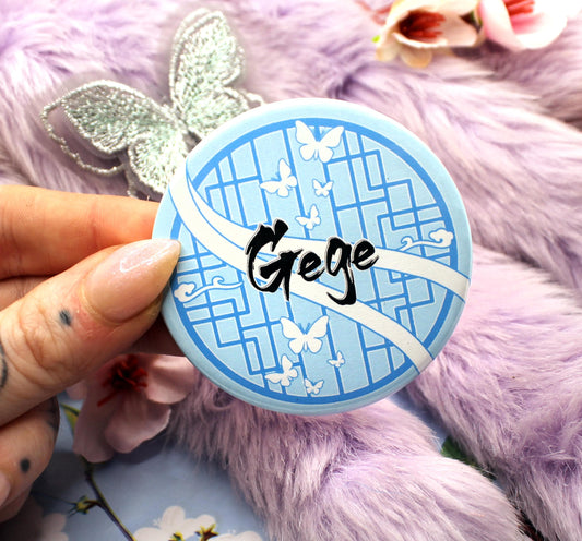 Gege Large Circular Badge (58mm) - Danmei Inspired  MXTX Mo Dao Zu Shi Tian Guan Ci Fu