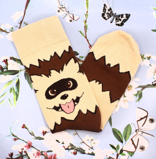 Zigzagoon Pokemon Crew Socks (Size 3-9 UK)