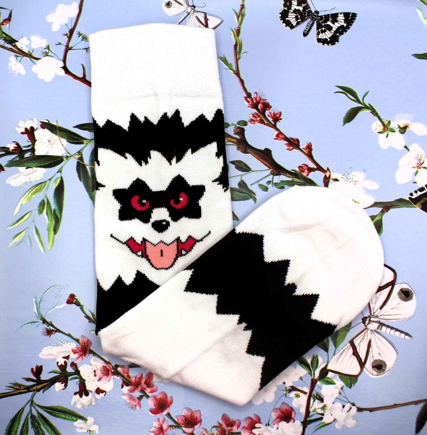 Galarian Zigzagoon Pokemon Crew Socks (Size 3-9 UK)