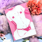 Furry Femboy Pink and White Fox A6 Print
