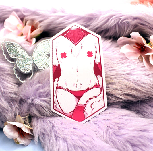 Furry Fox Femboy Sticker (7cm)