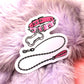 Pink Dog Collar and Lead Sticker (7cm)
