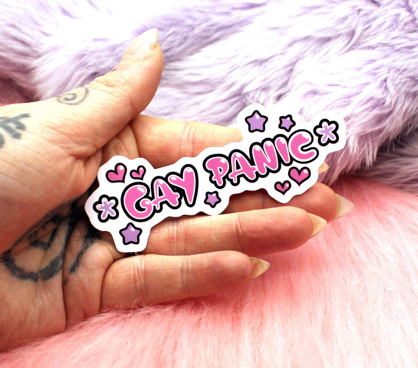 Gay Panic Sticker (8cm)