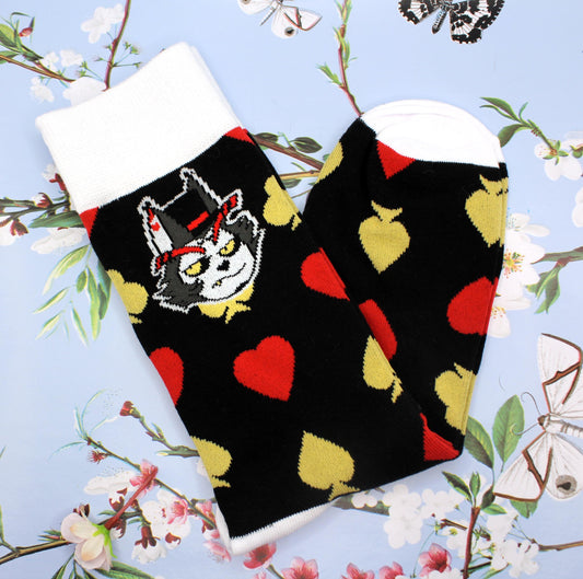 Hazbin Hotel Husk Crew Socks (Size 3-9 UK)