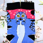 Kpop Demon Hunters Derpy Tiger Crew Socks (Size 3-9 UK)
