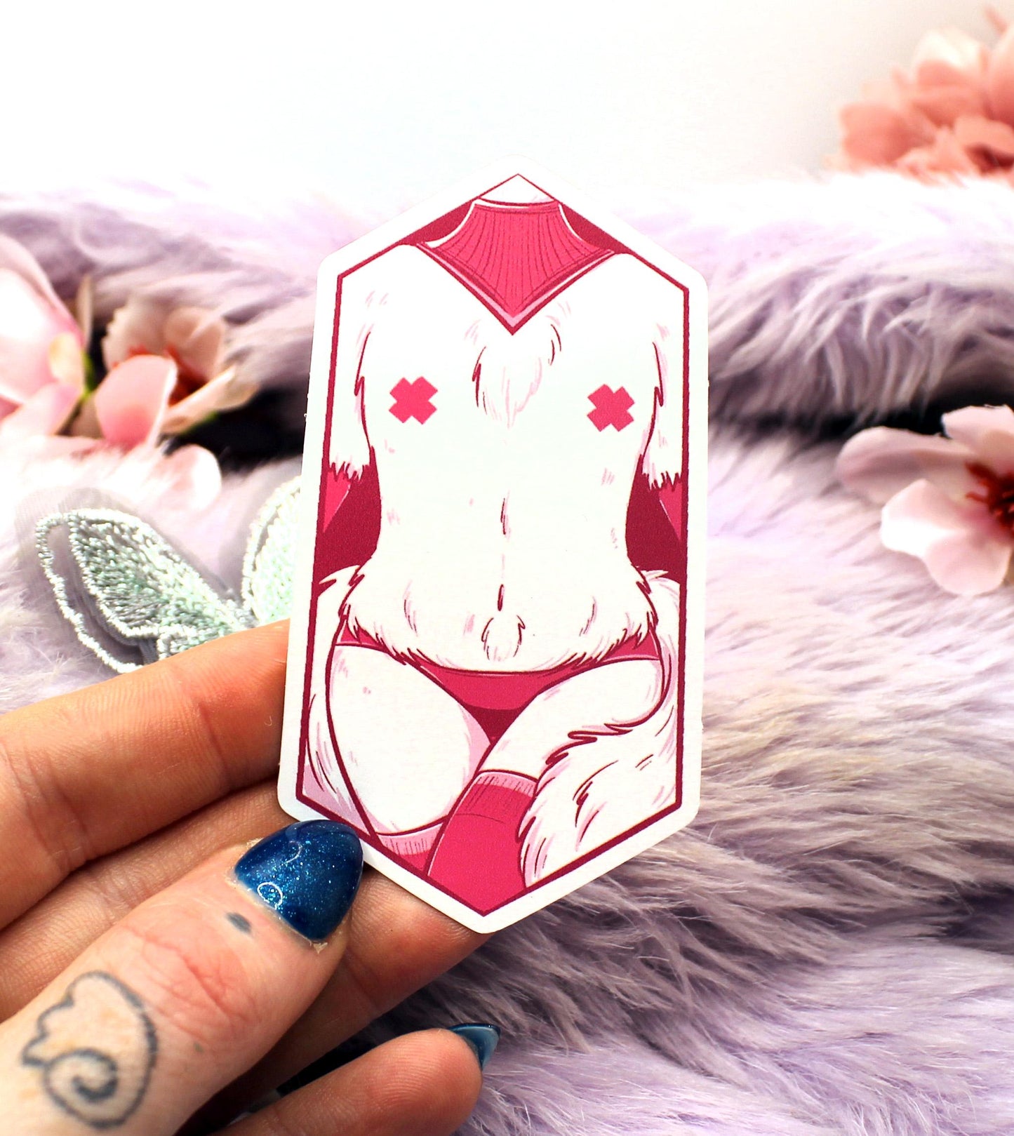 Furry Fox Femboy Sticker (7cm)