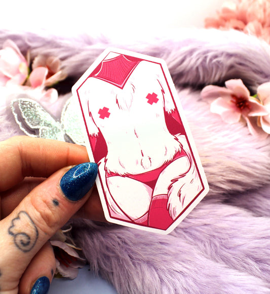 Furry Fox Femboy Sticker (7cm)