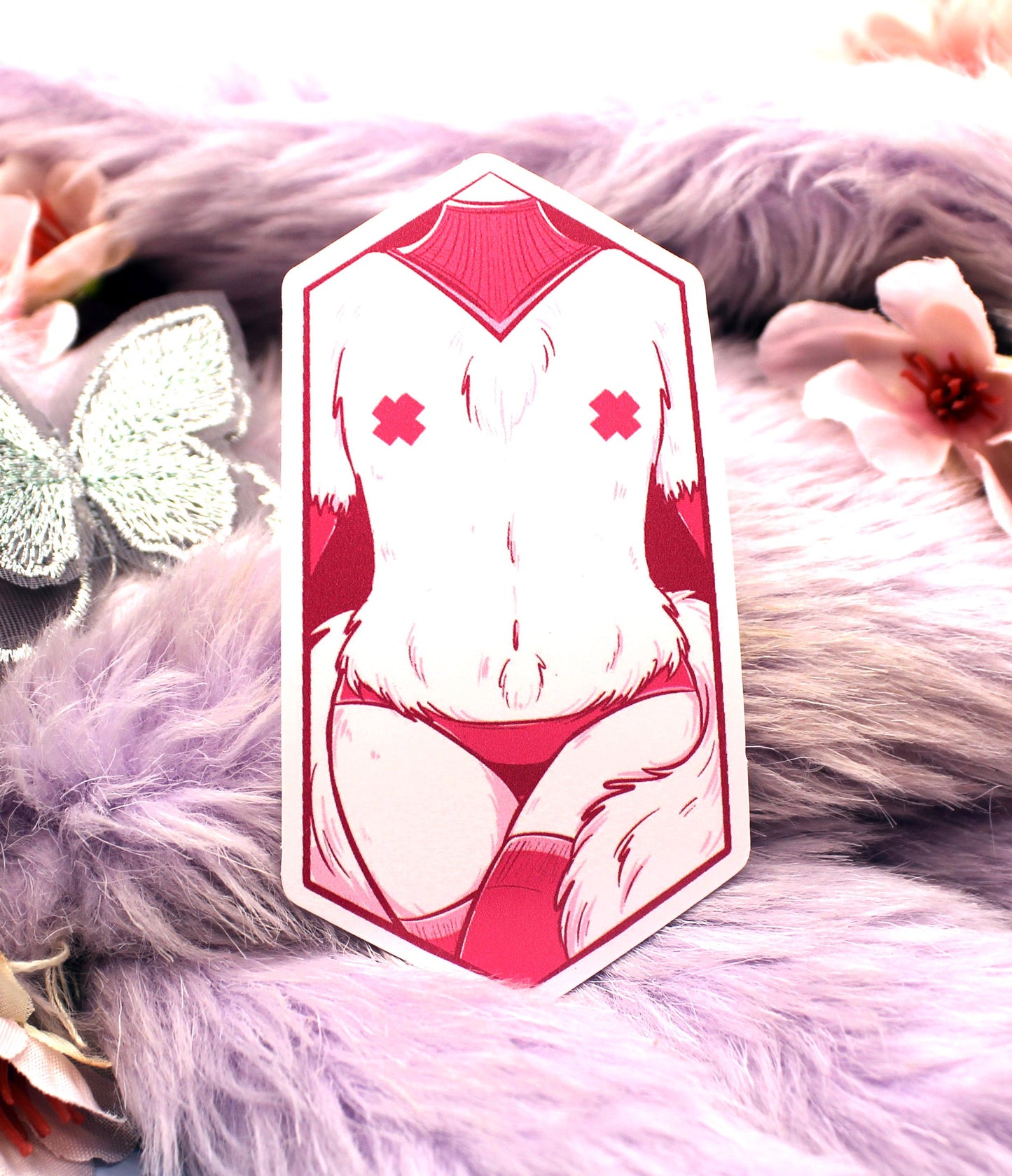 Furry Fox Femboy Sticker (7cm)
