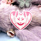 Pink Fox Spirit Kitsune Sticker (6cm)