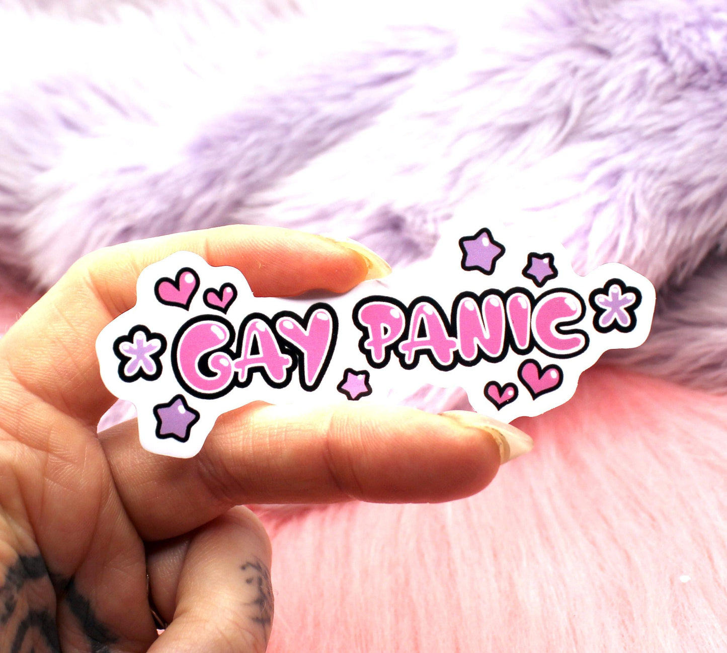 Gay Panic Sticker (8cm)