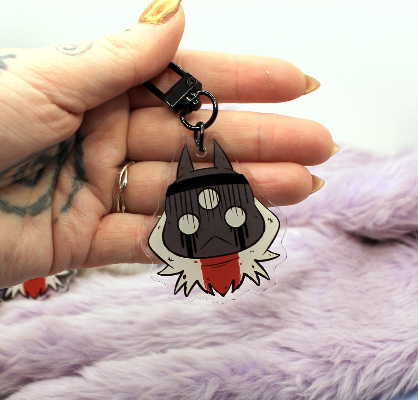 Narinder Double-Sided Cult of the Lamb Acrylic Charm (2inch)