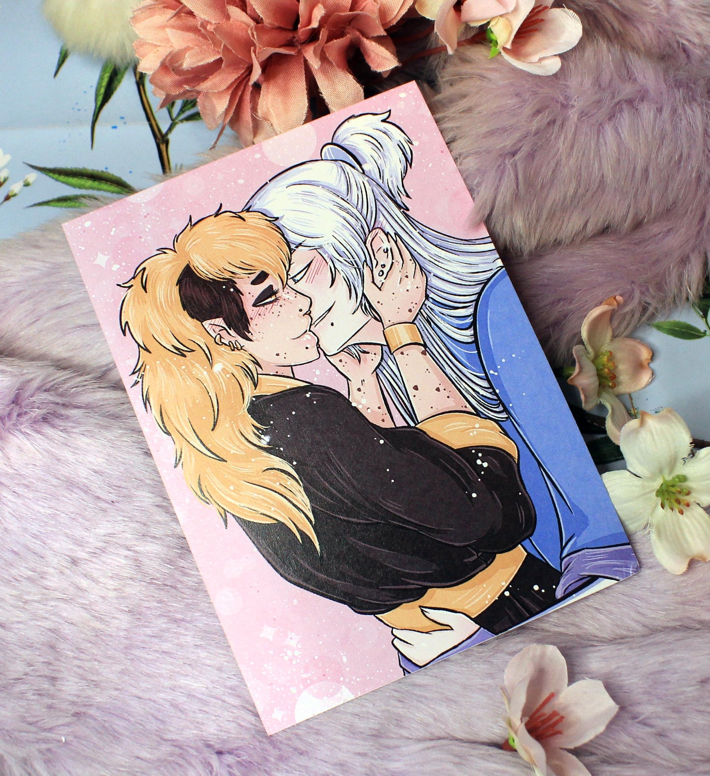 Taown and Brandy Almost Kiss A6 Print - The Nightingale Dragon Series