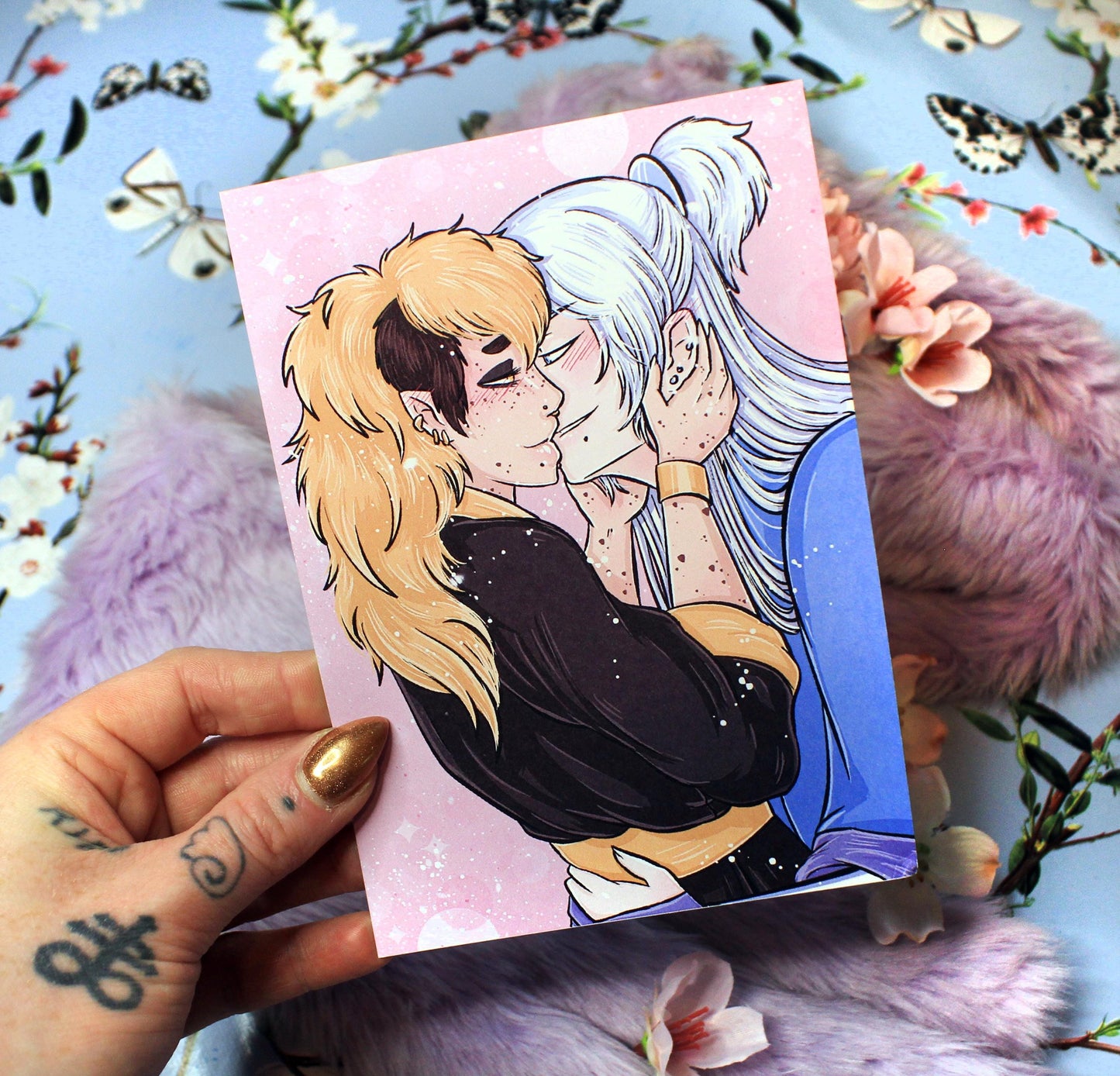 Taown and Brandy Almost Kiss A6 Print - The Nightingale Dragon Series
