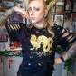 Gold Wyrm on Black T-shirt (Sizes: S-4XL)