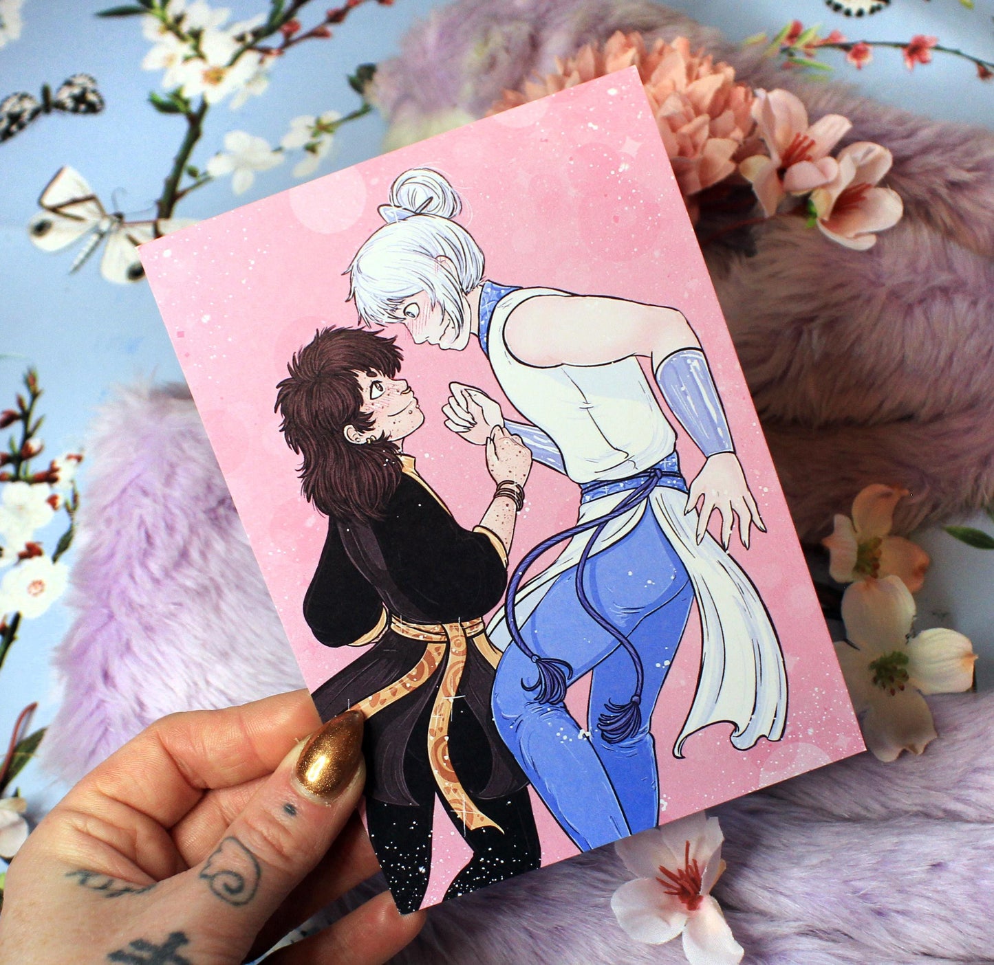 Taown and Brandy Cover Art A6 Print - The Nightingale Dragon Series