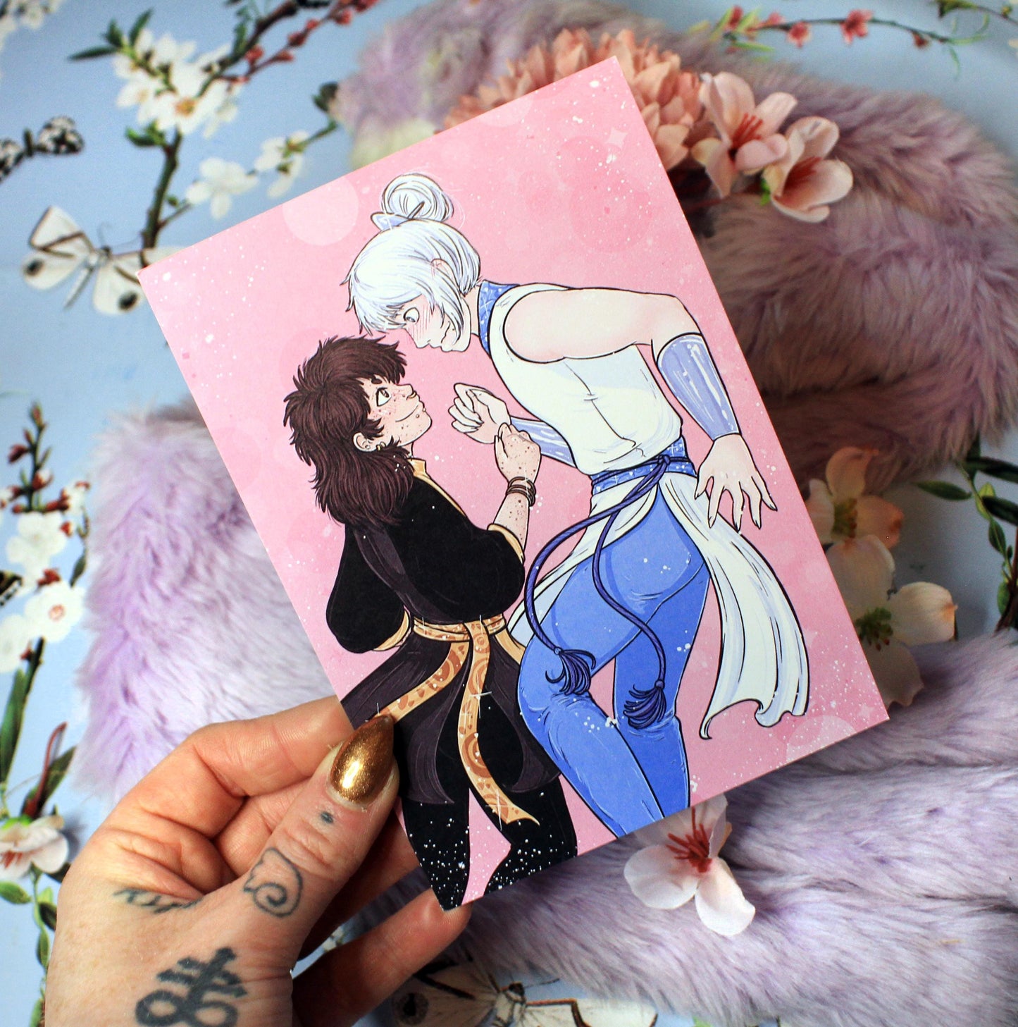 Taown and Brandy Cover Art A6 Print - The Nightingale Dragon Series