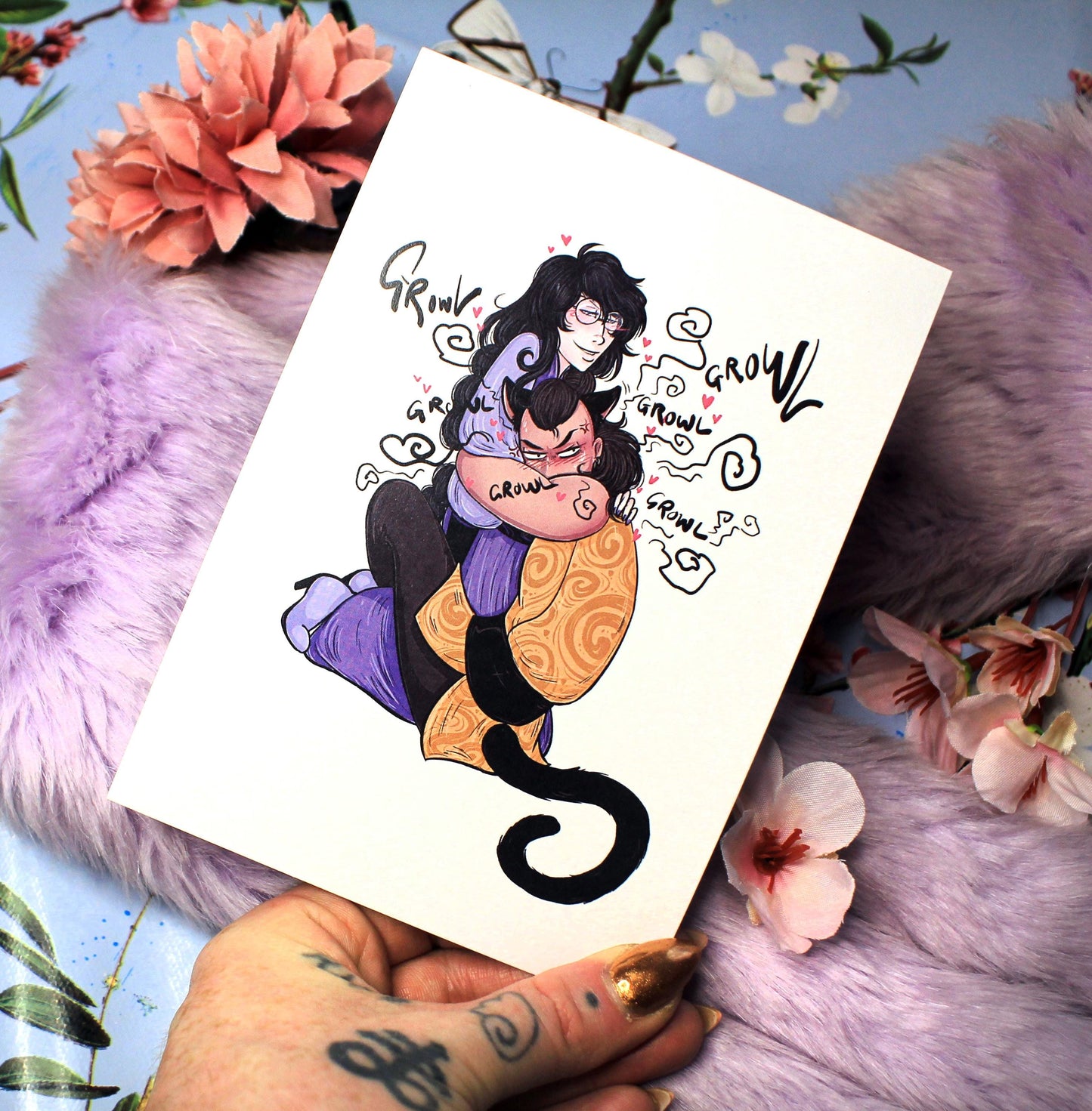 Clingy Tomar Growl A6 Print - The Nightingale Dragon Series