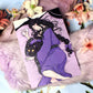 Ginzin and Thistle the Cat Lilac Bedding Illustration A6 Print - The Nightingale Dragon Series