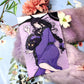 Ginzin and Thistle the Cat Lilac Bedding Illustration A6 Print - The Nightingale Dragon Series