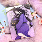 Ginzin and Thistle the Cat Lilac Bedding Illustration A6 Print - The Nightingale Dragon Series