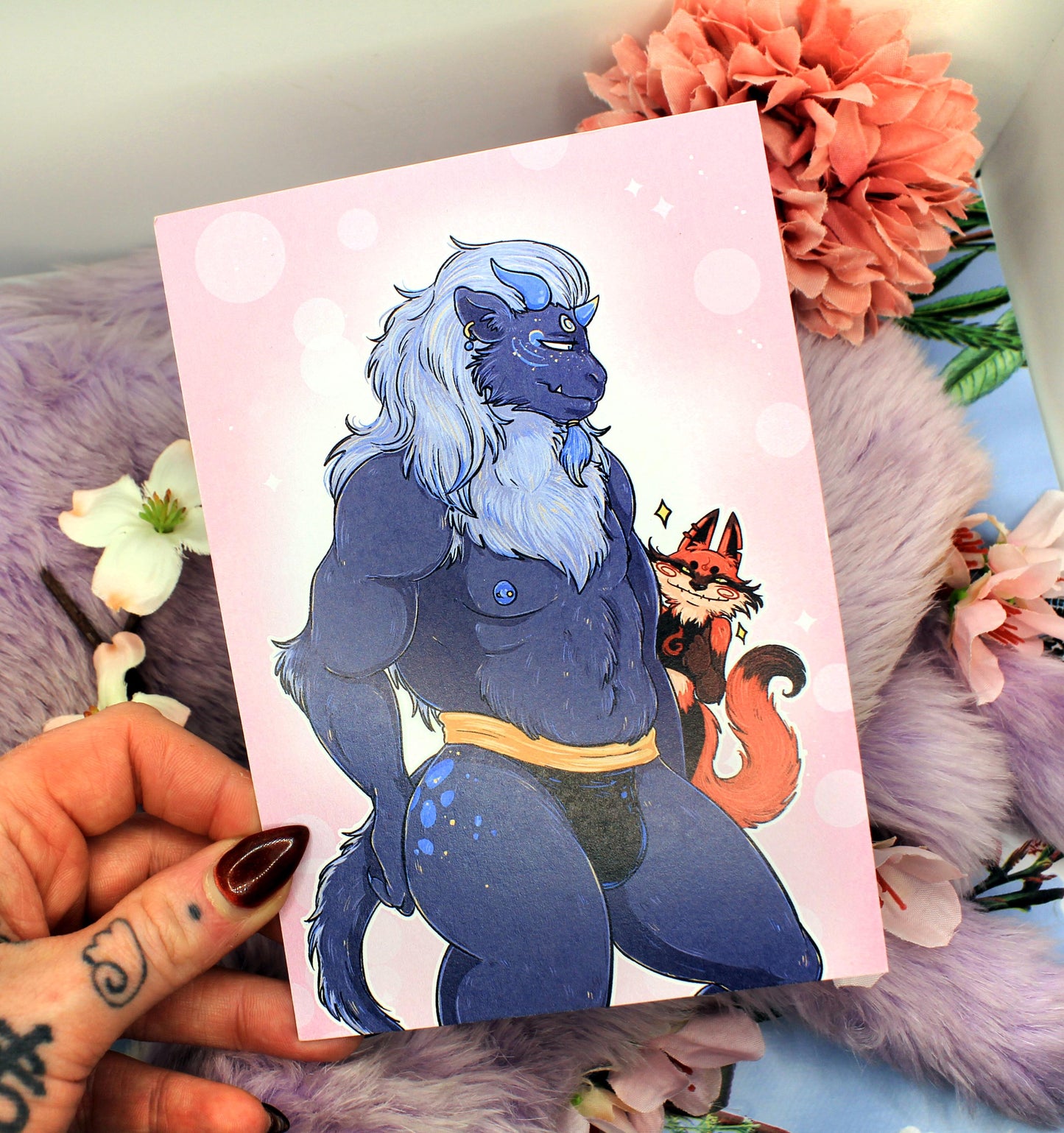 Sunshine & Mushrooms Bara Pin Up A6 Print - The Nightingale Dragon Series