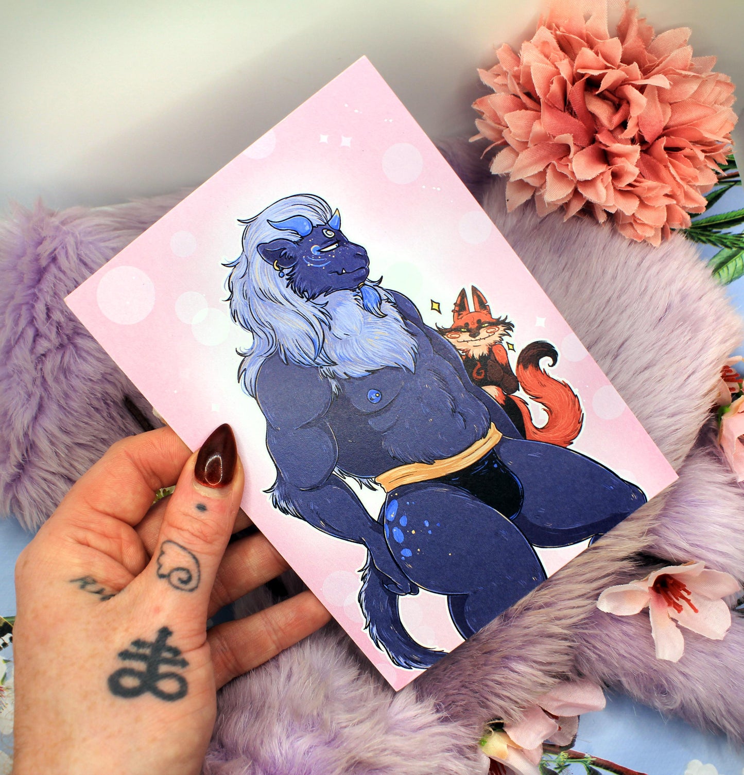 Sunshine & Mushrooms Bara Pin Up A6 Print - The Nightingale Dragon Series