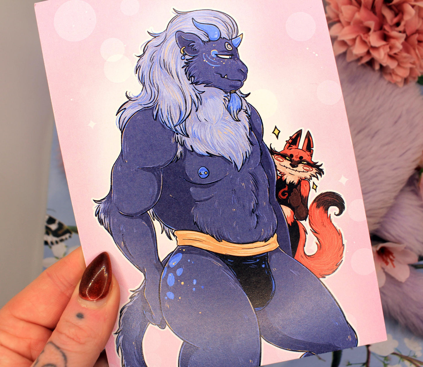 Sunshine & Mushrooms Bara Pin Up A6 Print - The Nightingale Dragon Series