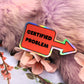 Certified Problem Holographic Sticker (6cm)