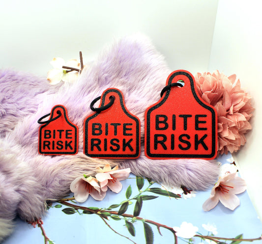 Bite Risk Fursuit Ear Tags (3 Sizes)