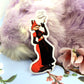 Enohki Smoking Fox Sticker (8cm) - The Nightingale Dragon Series