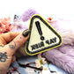Yellow Yap Risk Warning Triangle Patch (80mm)