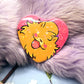 Pombon Puppy Pokemon Sparkly Heart Badge (55mm)