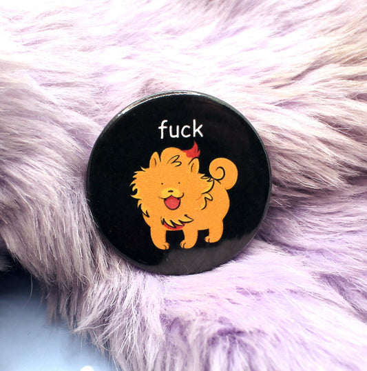 Fuck Pombon Puppy Pokemon Circular Badge (38mm)