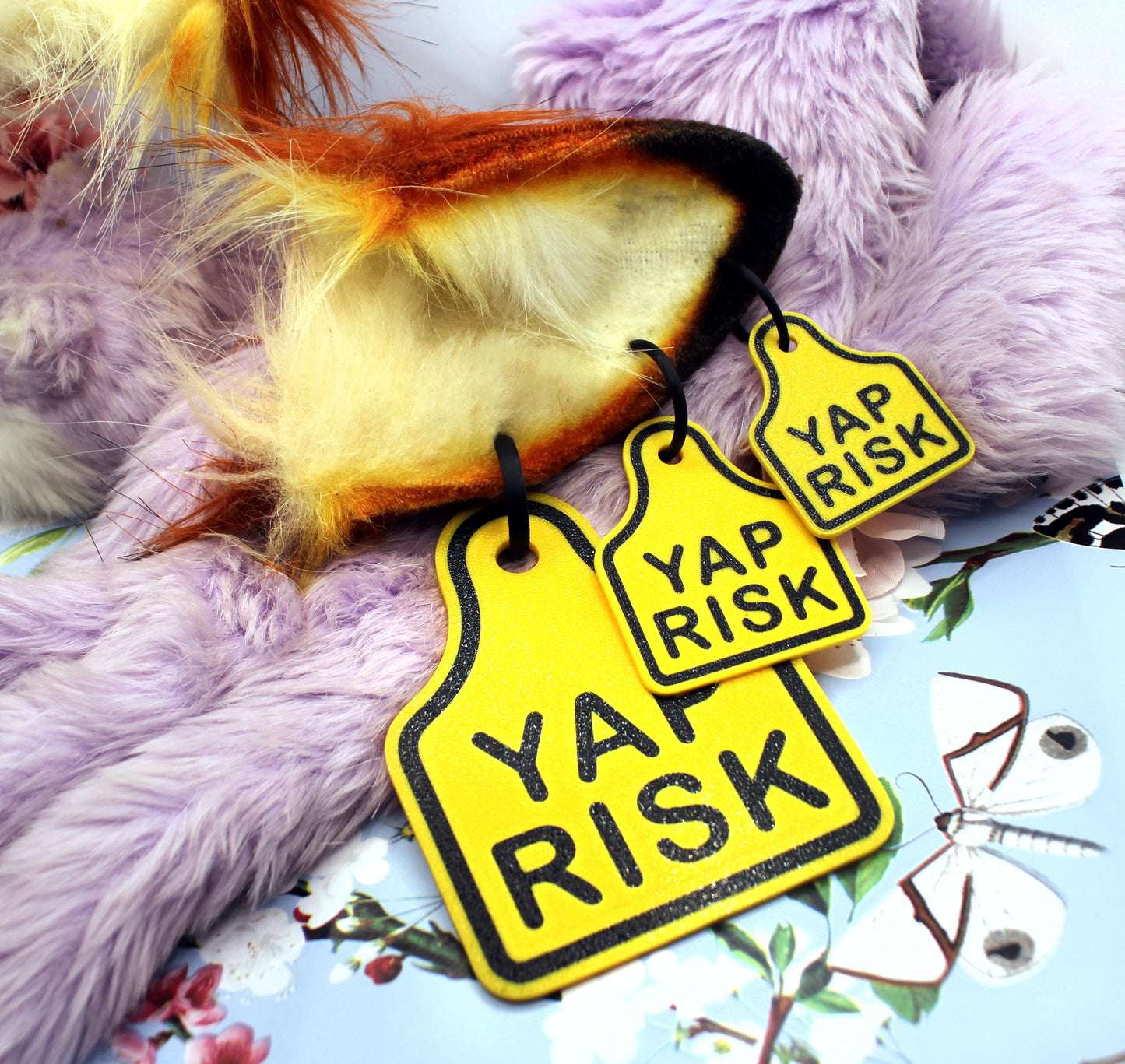 Yap Risk Fursuit Ear Tags (3 Sizes)