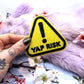 Yellow Yap Risk Warning Triangle Patch (80mm)