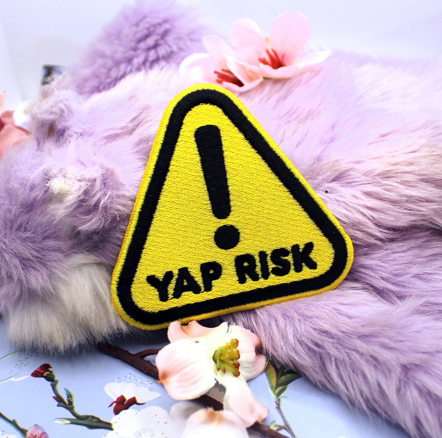 Yellow Yap Risk Warning Triangle Patch (80mm)