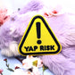 Yellow Yap Risk Warning Triangle Patch (80mm)