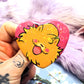 Pombon Puppy Pokemon Sparkly Heart Badge (55mm)