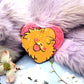 Pombon Puppy Pokemon Sparkly Heart Badge (55mm)