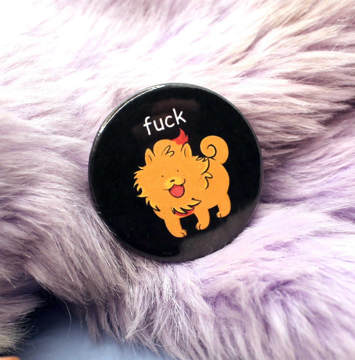 Fuck Pombon Puppy Pokemon Circular Badge (38mm)