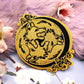 Black and Gold 3 Wolf Moon Embroidered Patch (10cm)